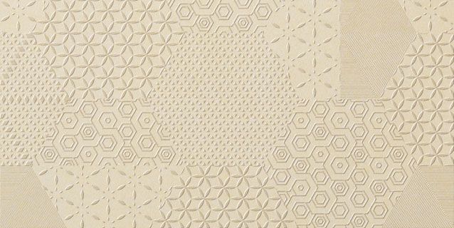decoro esagone mix miele rettificato