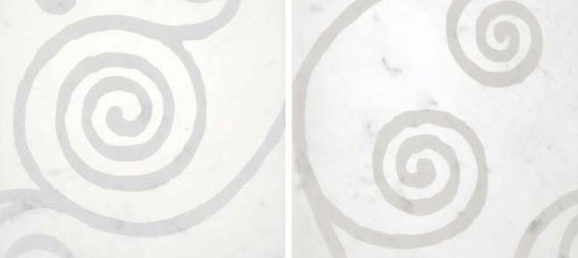 carrara volute lucidato