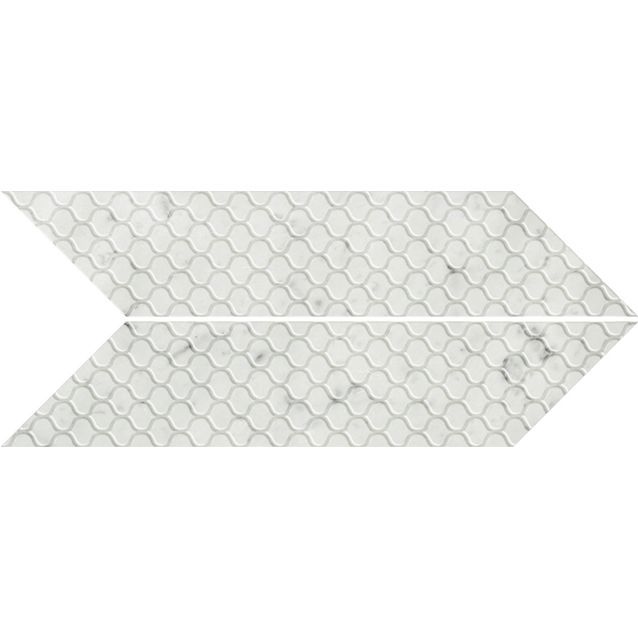 CARRARA CHEVRON QUILT 61×15 DX/SX