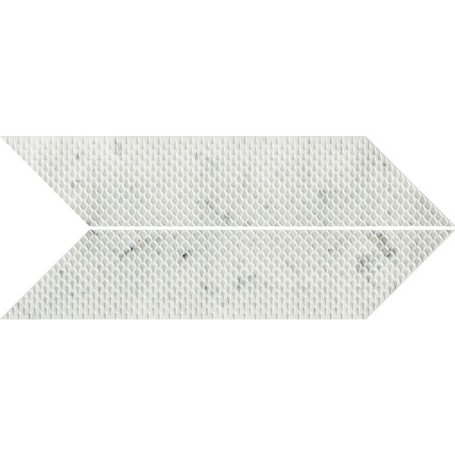 CARRARA CHEVRON DROP 61×15 DX/SX