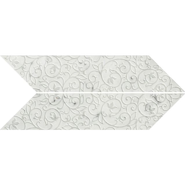 CARRARA CHEVRON CARPET 61×15 DX/SX