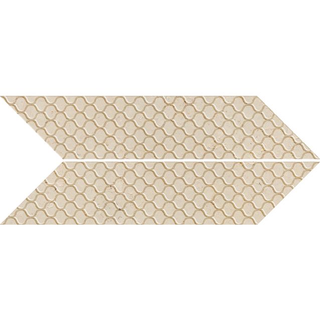 crema luna CHEVRON QUILT 61×15 DX/SX