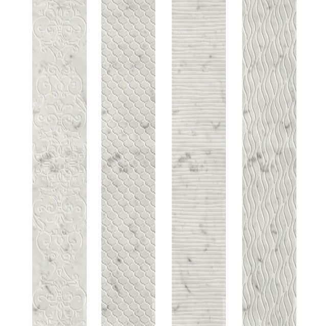 CARRARA LISTONE DECORI 20×120
