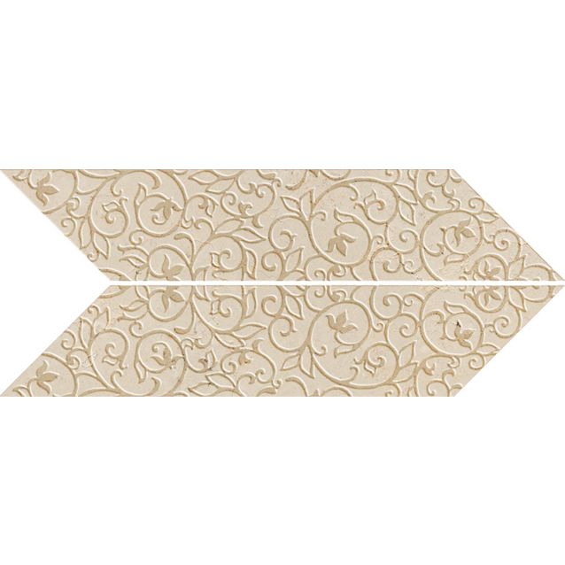 crema luna CHEVRON CARPET 61×15 DX/SX